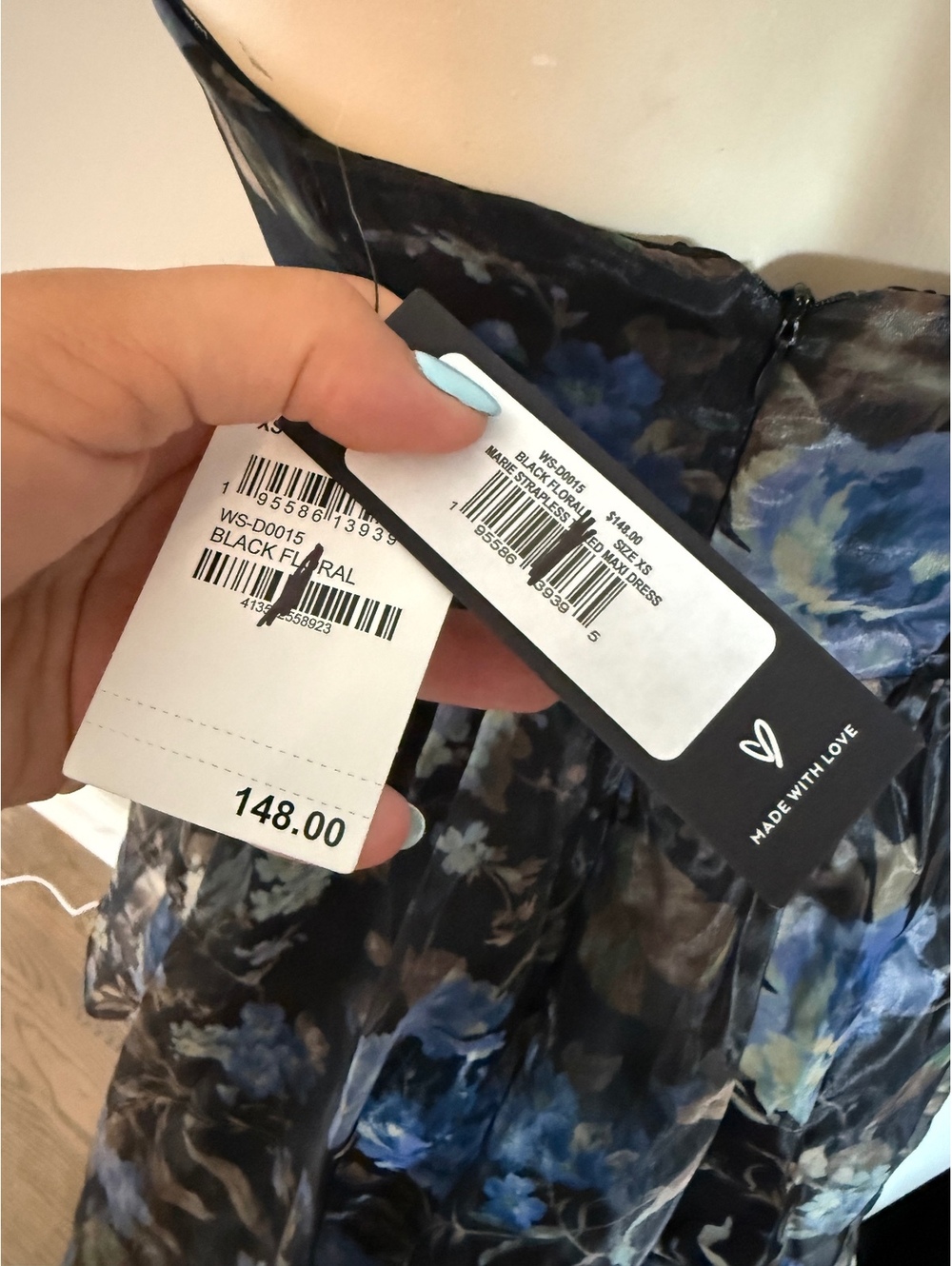 Lulus New Strapless Floral High-Low Dress with Tags - Picture 11 of 15